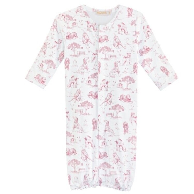 Baby Club Chic Pink Barking Bliss Converter Gown