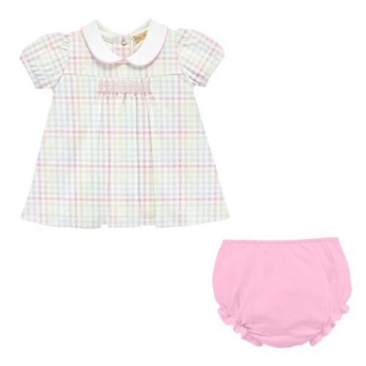 Baby Club Chic Sunshine Ginham Smocked Dress Set