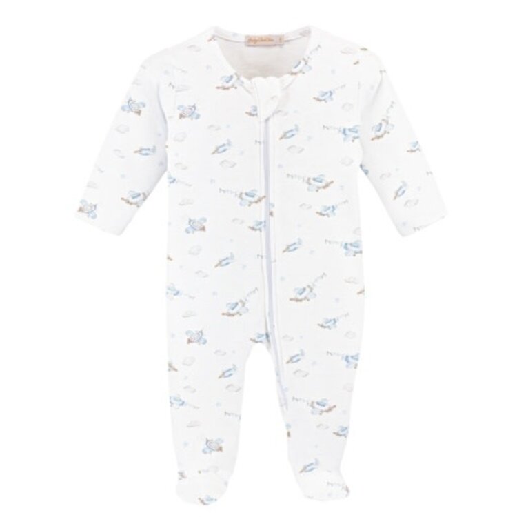 Baby Club Chic Up, Up, and Away Zip Footie