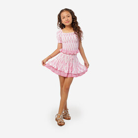 Joyous & Free Pink Border Amor Top