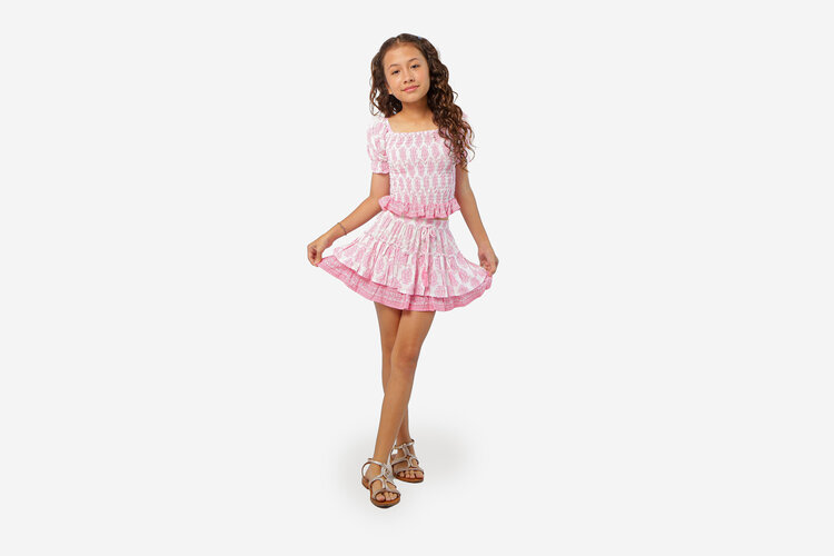 Joyous & Free Pink Border Amor Top