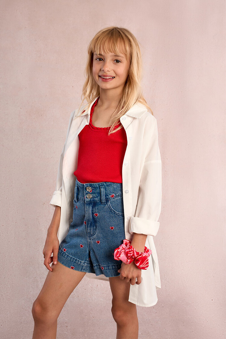 Molly Bracken Red Knit Tank Top