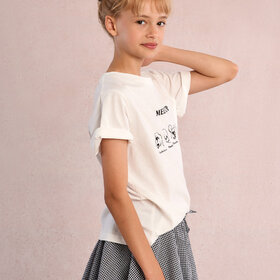 Molly Bracken Black Woven Skirt