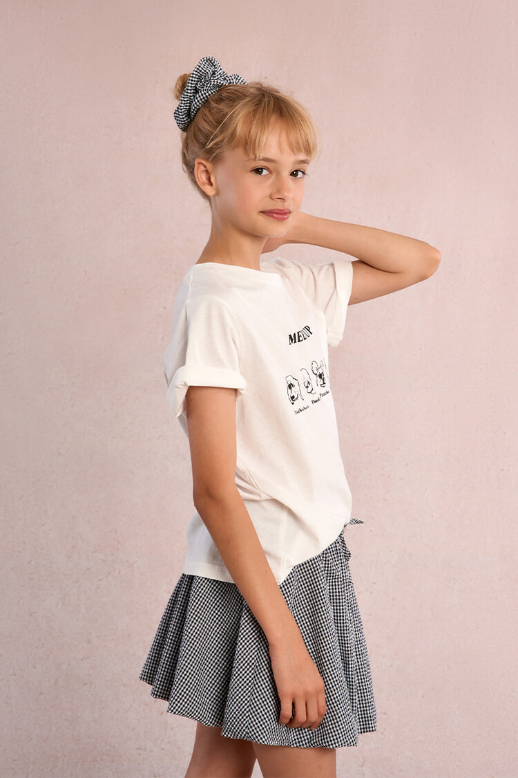 Molly Bracken Black Woven Skirt