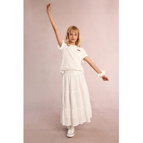 Molly Bracken White Woven Skirt
