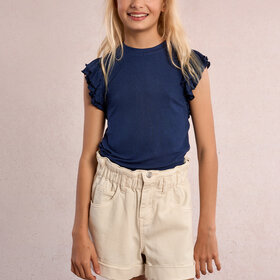 Molly Bracken Navy Knit Top