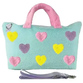 Iscream Hearts Color Block Overnight Bag