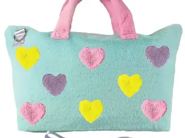 Iscream Hearts Color Block Overnight Bag