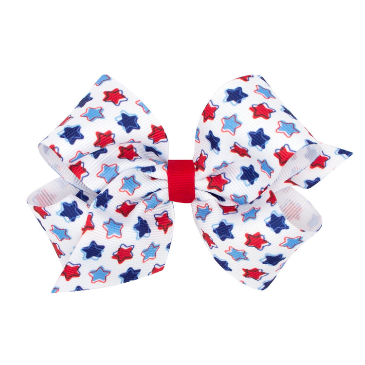 Wee Ones Americana Print Bow