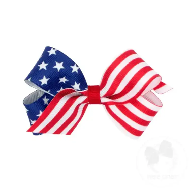Wee Ones Stars & Stripes Printed Bow
