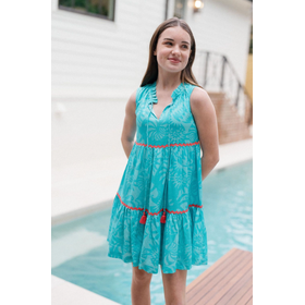 Briton Court Turquoise Ric Rac Dress
