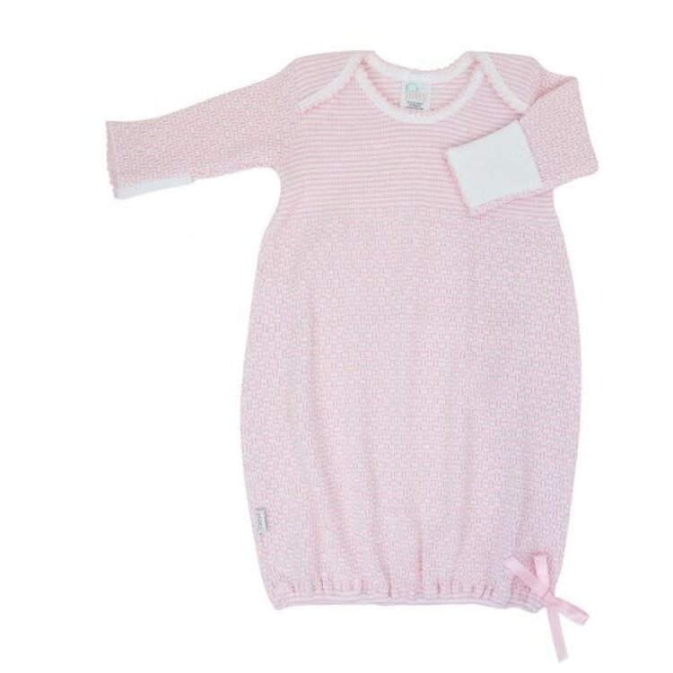 Paty Pink Stripe Day Gown