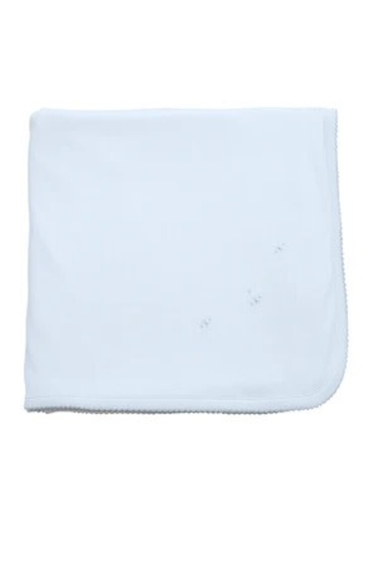 Proper Peony Embroidered Pima Blanket