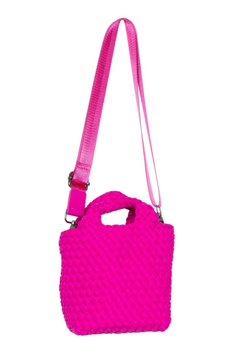 Katydid Woven Mini Bucket Bag