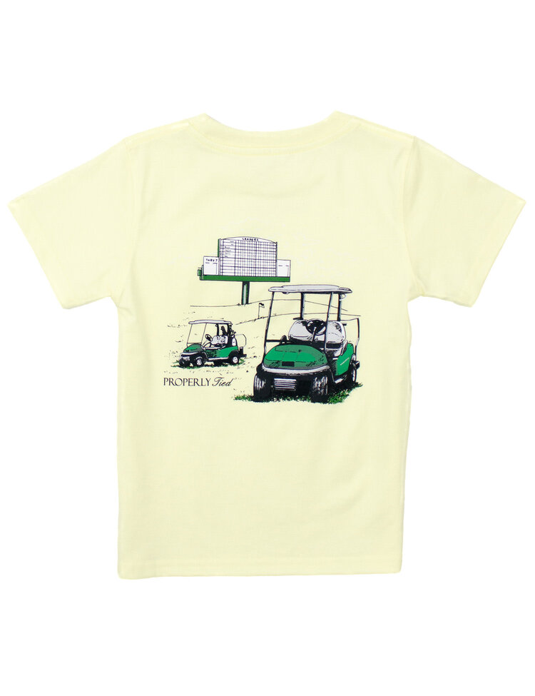 Properly Tied Light Yellow Leaderboard SS Shirt