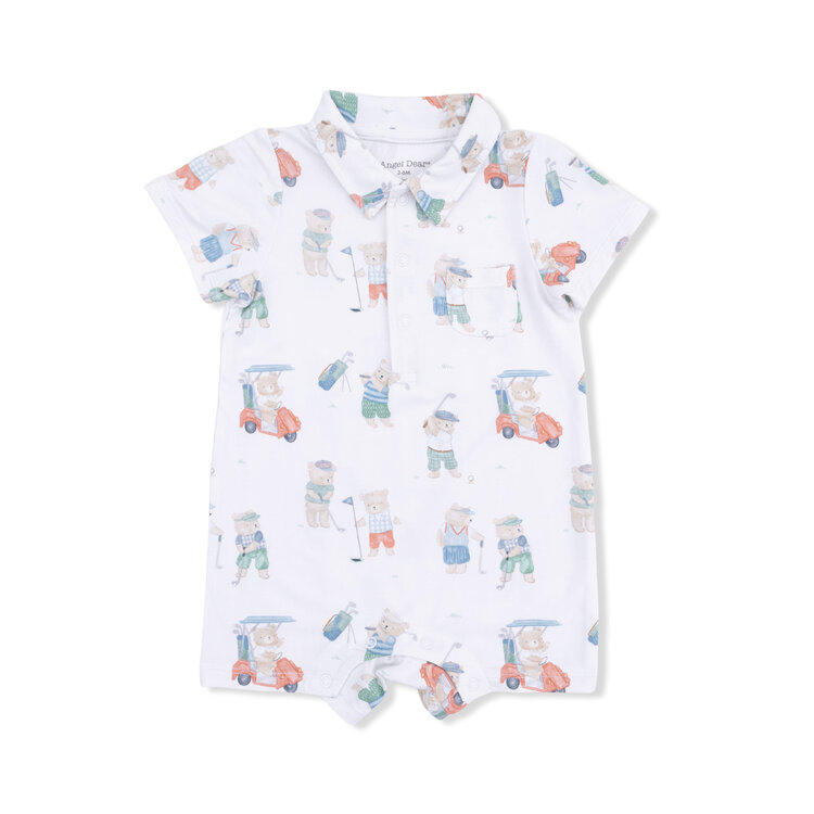 Angel Dear Golfing Teddy Bears Polo Shortie