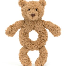 Jellycat Bartholomew Bear Ring Rattle