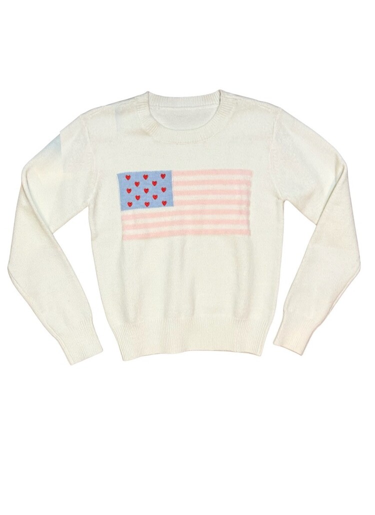 Theme Tiegan American Flag Sweater