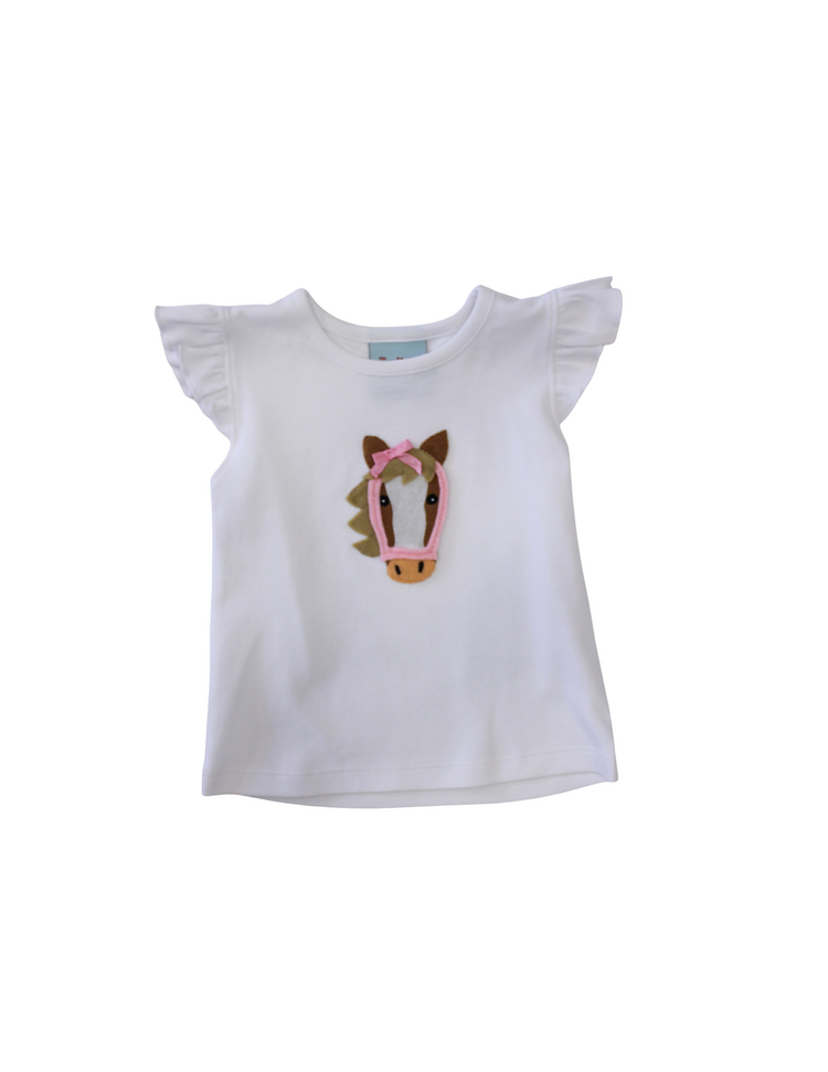 The Smiley Crab Horse Face w/Bow Shirt