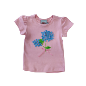 The Smiley Crab Pink Hydrangea Shirt