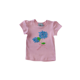The Smiley Crab Pink Hydrangea Shirt