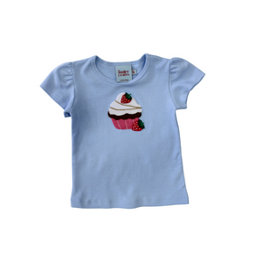 The Smiley Crab Blue Strawberry Cupcake Shirt