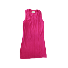 Tenly Dragonfruit Ribbed Tank Dress