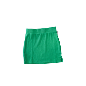 Tenly RIB SIDE SLIT MINI SKIRT SEAWEED
