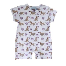 The Smiley Crab Dog w/Flag & Sparklers Romper