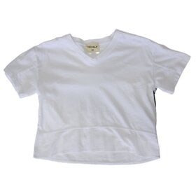 Tenly BOXY V NECK HEM TEE