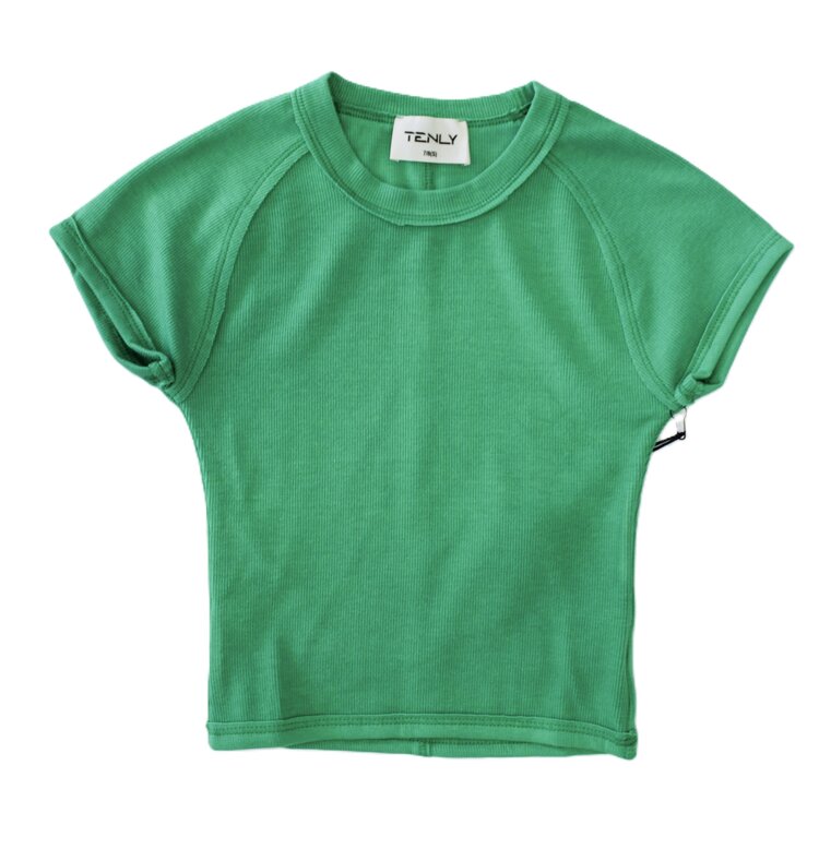 Tenly RIB ATHLETIC SEAWEED RAGLAN TEE