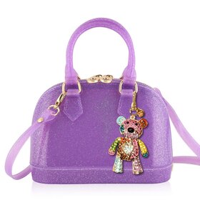 Carrying Kind Cate Purple Sparkle w/Charm S26 Purse