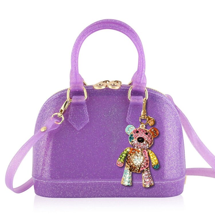 Carrying Kind Cate Purple Sparkle w/Charm S26 Purse
