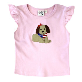 Luigi Kids Pink Americana Dog Shirt