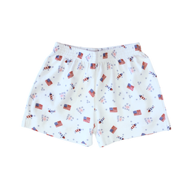 Luigi Kids Patriotic Print Shorts