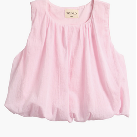 Tenly Pink Guave Grecian Bubble Top