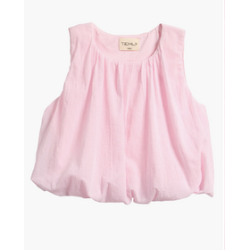 Tenly Pink Guave Grecian Bubble Top