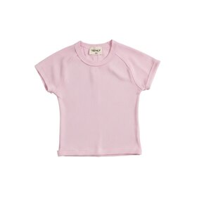 Tenly Rib Raglan Tee Pink Guava
