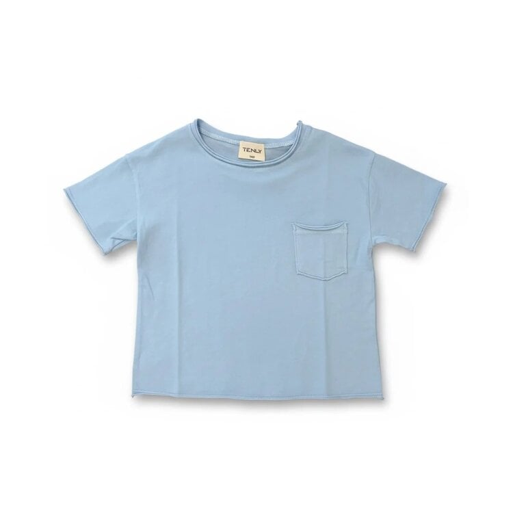 Tenly Salwater Taffy Raw Edge Pocket Tee