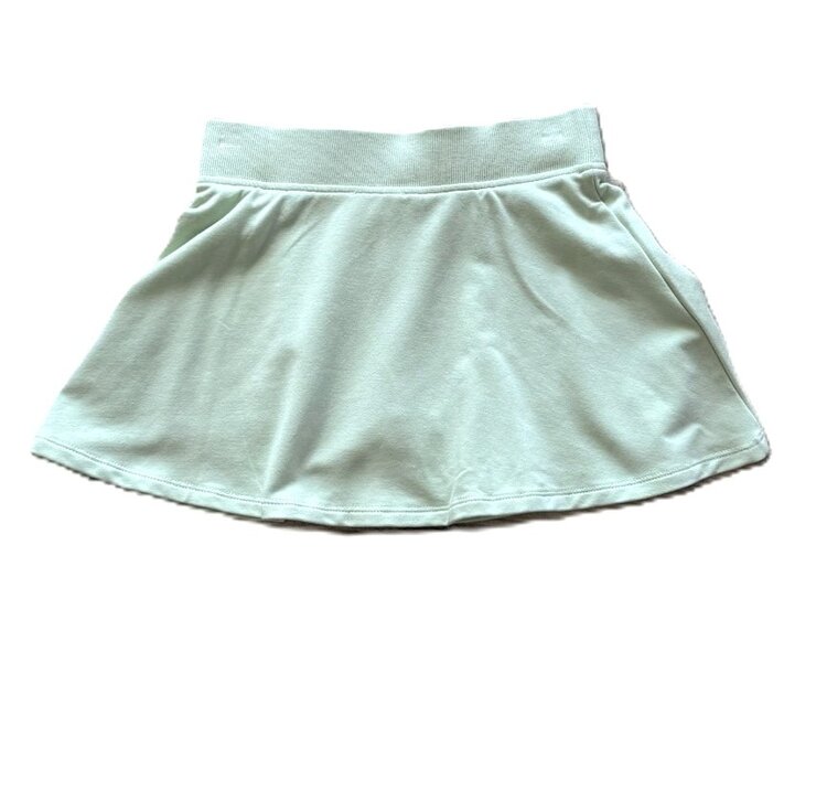 Tenly Mint French Terry Flounce Skort