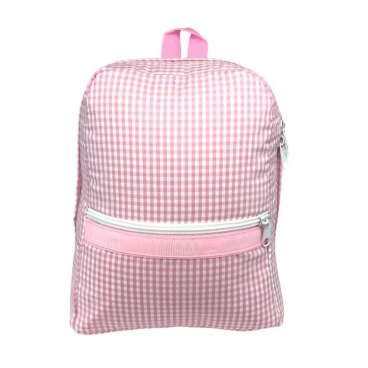 Mint Pink Gingham Backpack