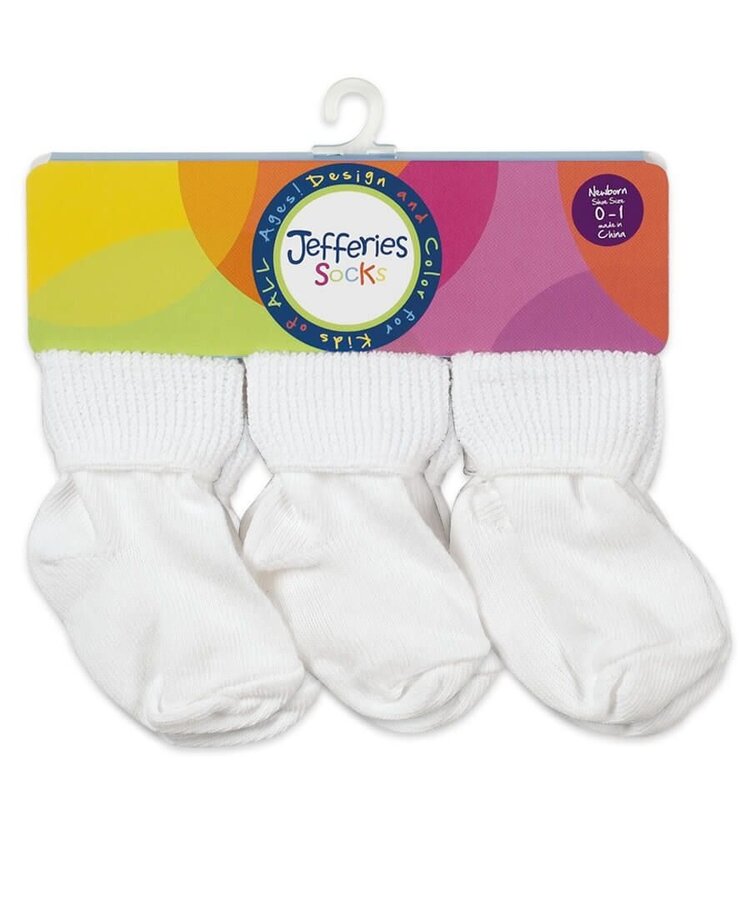 Jefferies Socks White 6 Pack
