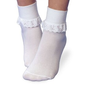 Jefferies Socks Eyelet Ruffle Sock