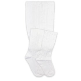 Jefferies Socks White Cable Tights