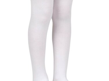 Jefferies Socks White Pima Ctn Tights
