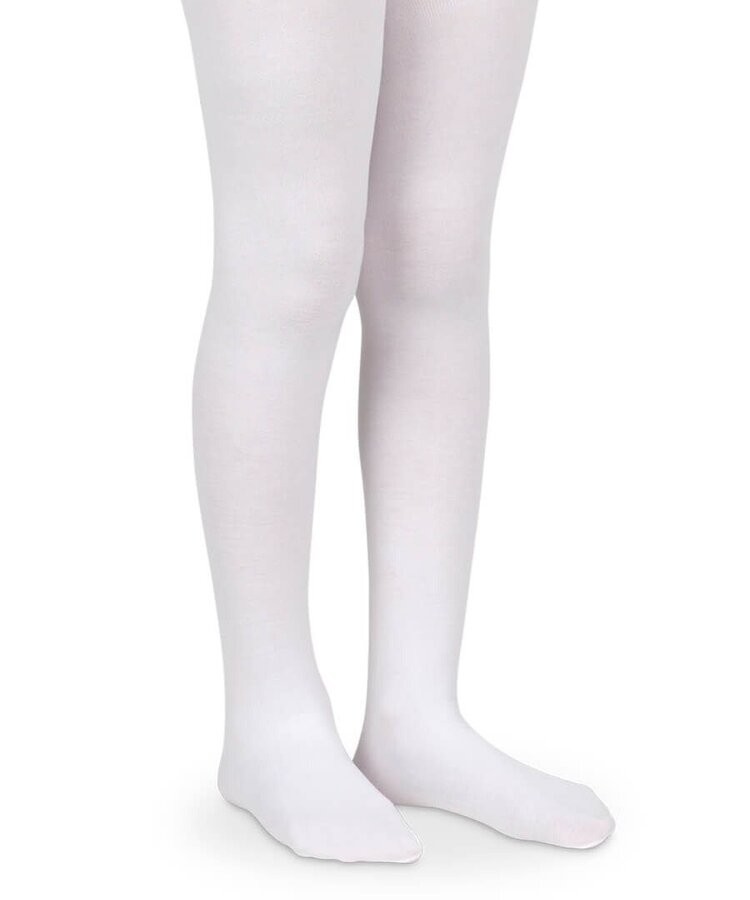 Jefferies Socks White Pima Ctn Tights