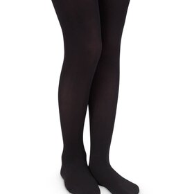 Jefferies Socks Black Pima Cotton Tights