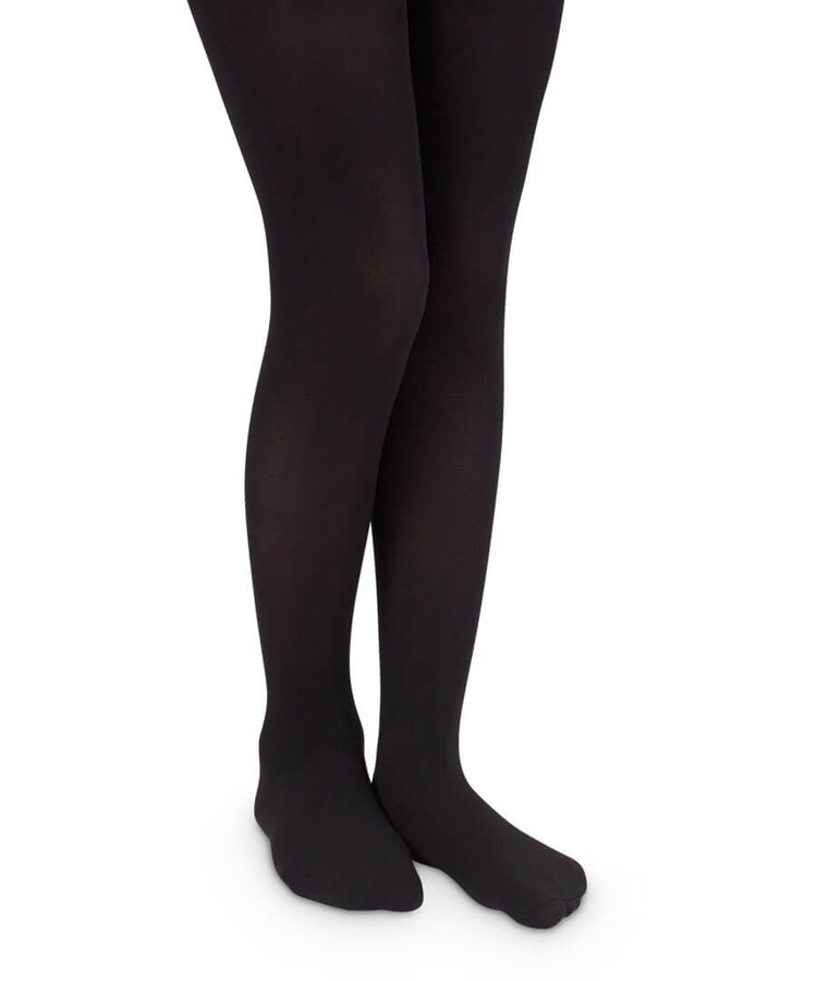 Jefferies Socks Black Pima Cotton Tights