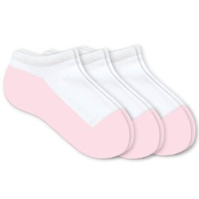 Jefferies Socks White/Pink Sport 3-Pack