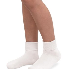 Jefferies Socks White Seamless Turn Cuff